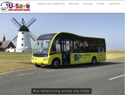U-Save Bus Advertising website front page
